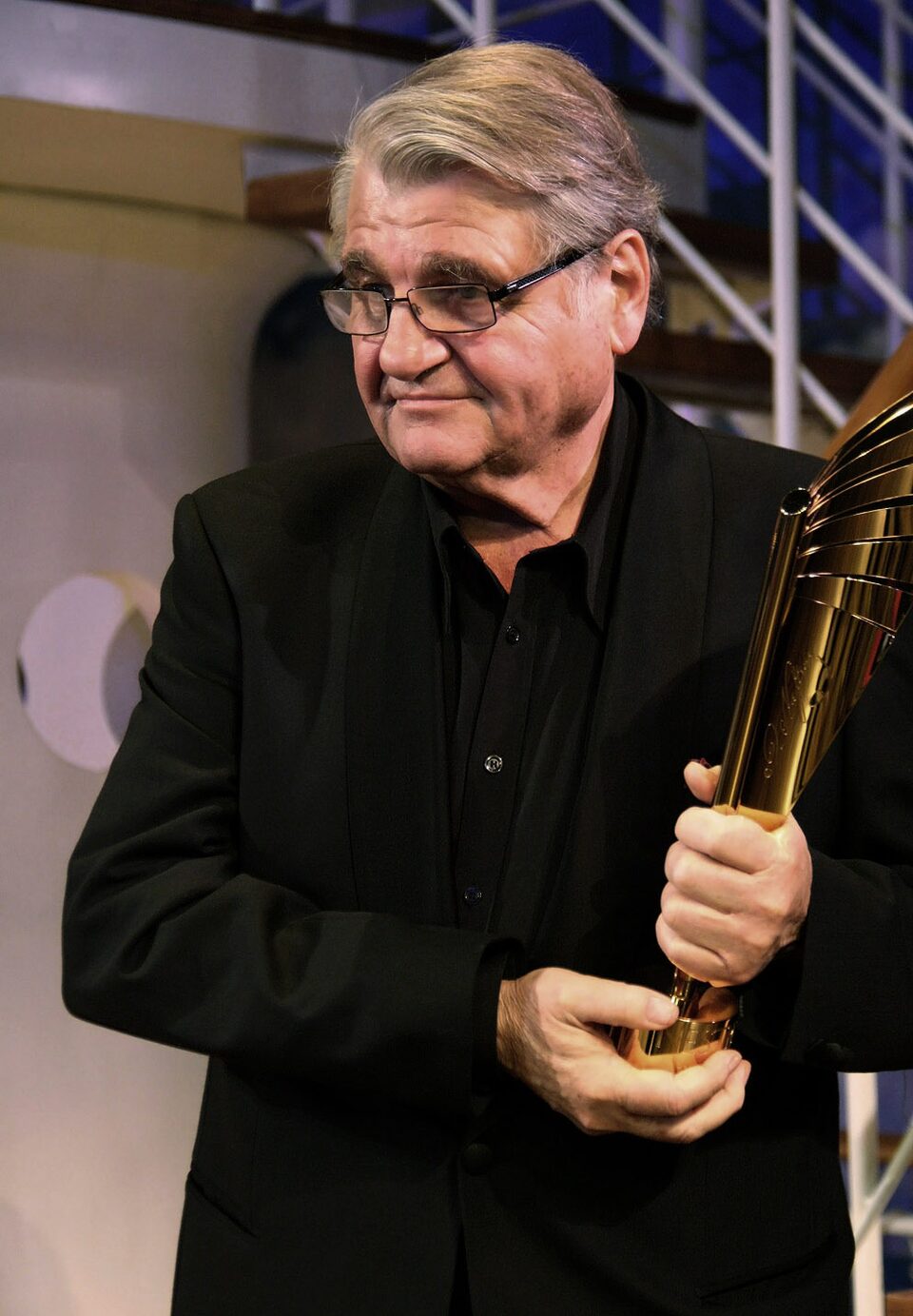 Peter Turrini bei der Verleihung des Nestroy-Theaterpreises 2011 im Raimund Theater in Wien, Österreich.